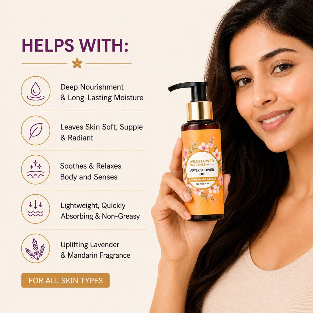 After Shower Oil with Lavender and Mandarin