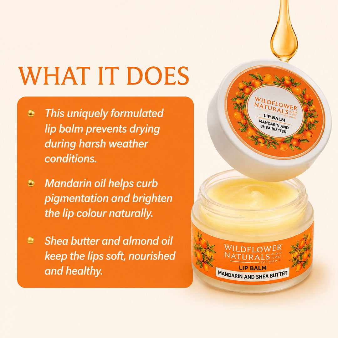 Lip Balm Mandarin and Shea Butter - Wildflower Naturals