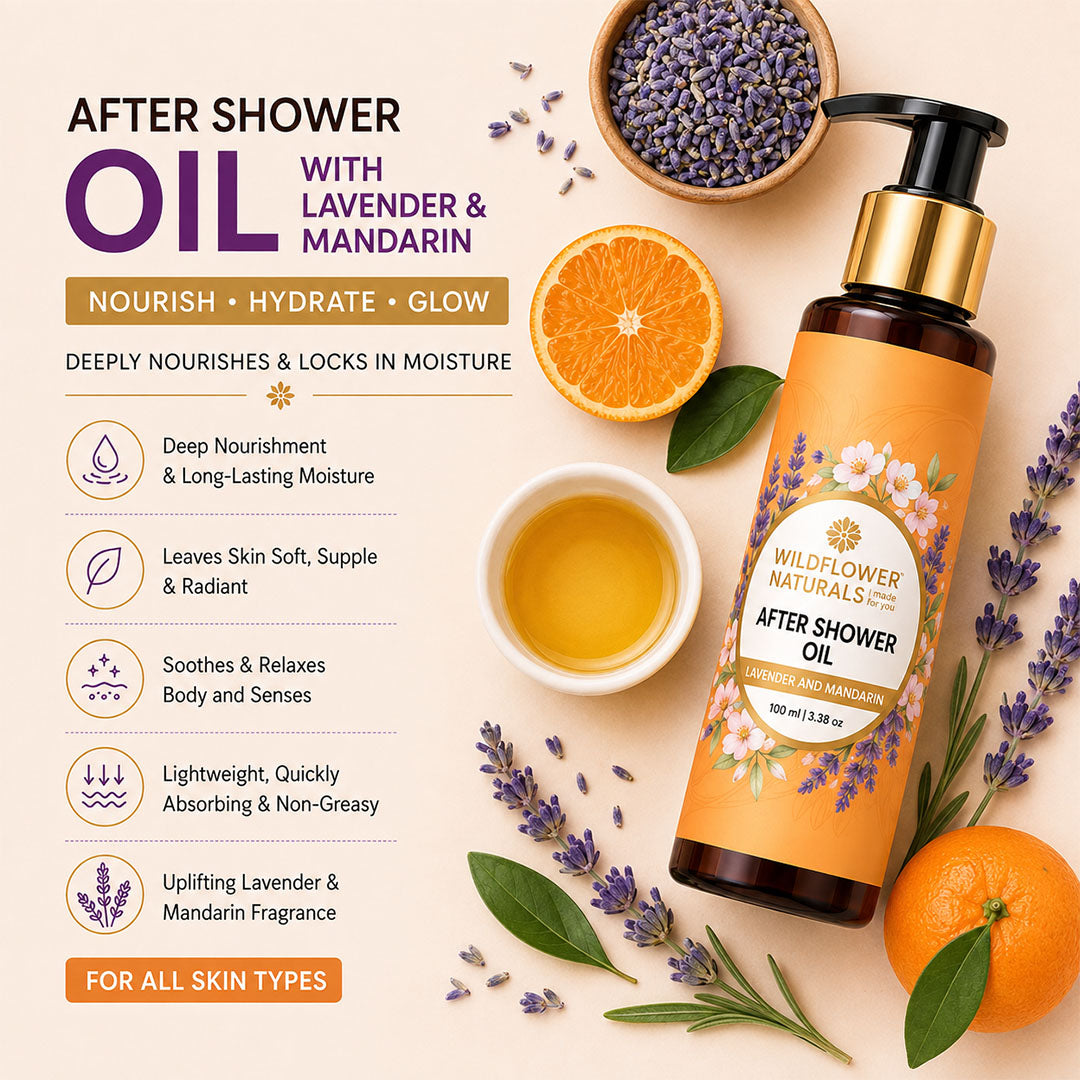 After Shower Oil with Lavender and Mandarin