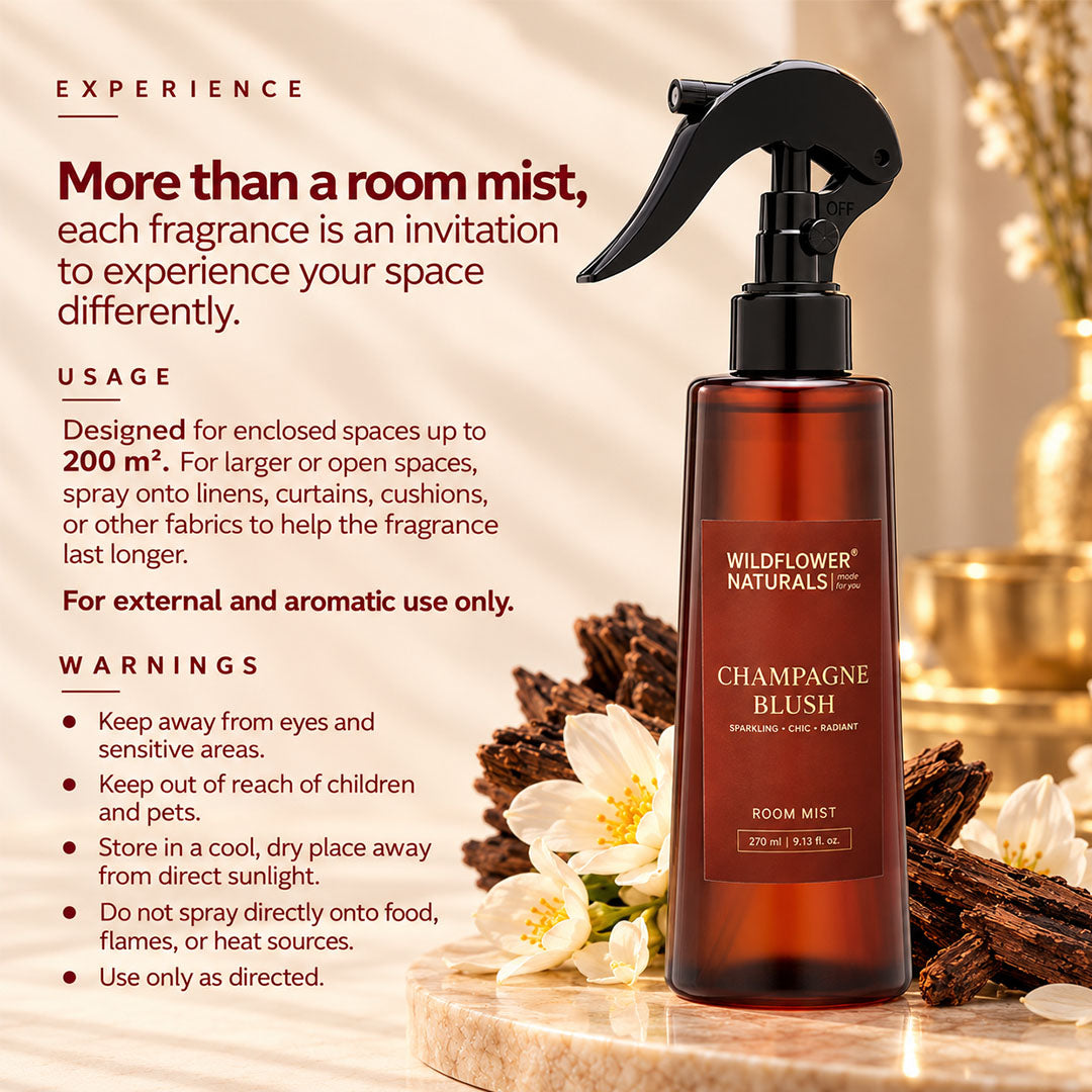 Champagne Blush Room Mist - Wildflower Naturals