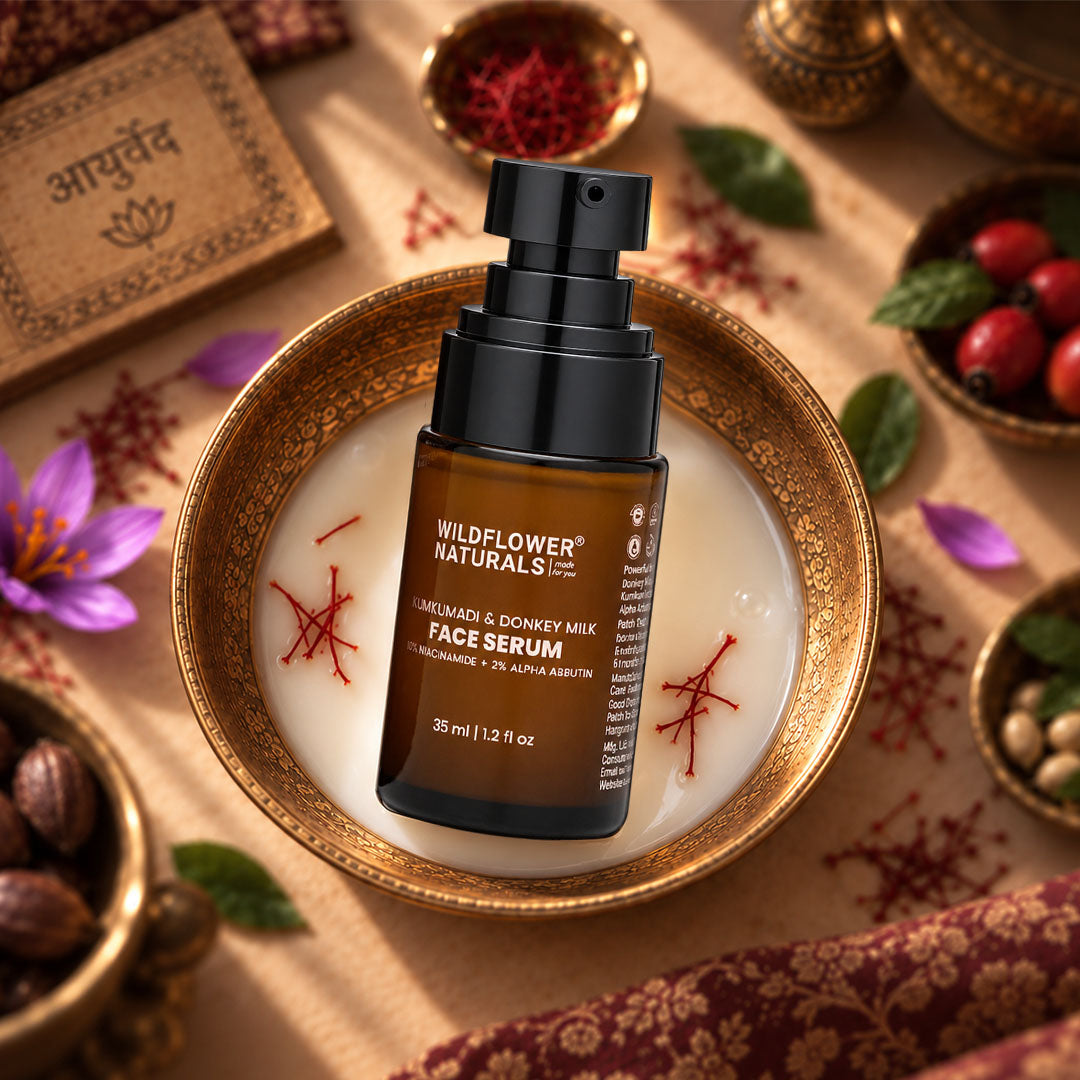 Kumkumadi & Donkey Milk Face Serum with 10% Niacinamide & 2% Alpha Arbutin