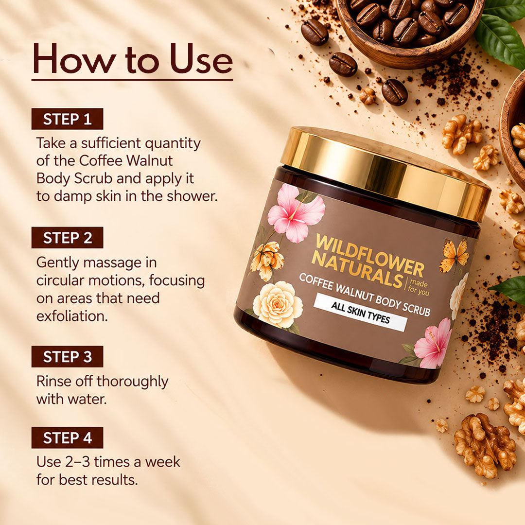 Coffee Walnut Body Scrub Normal to Oily Skin