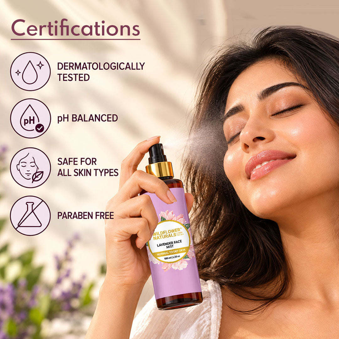 Lavender Face Mist Normal to Dry Skin - Wildflower Naturals