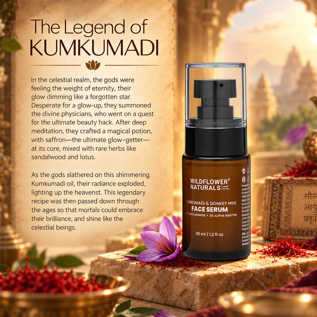 Kumkumadi & Donkey Milk Face Serum with 10% Niacinamide & 2% Alpha Arbutin