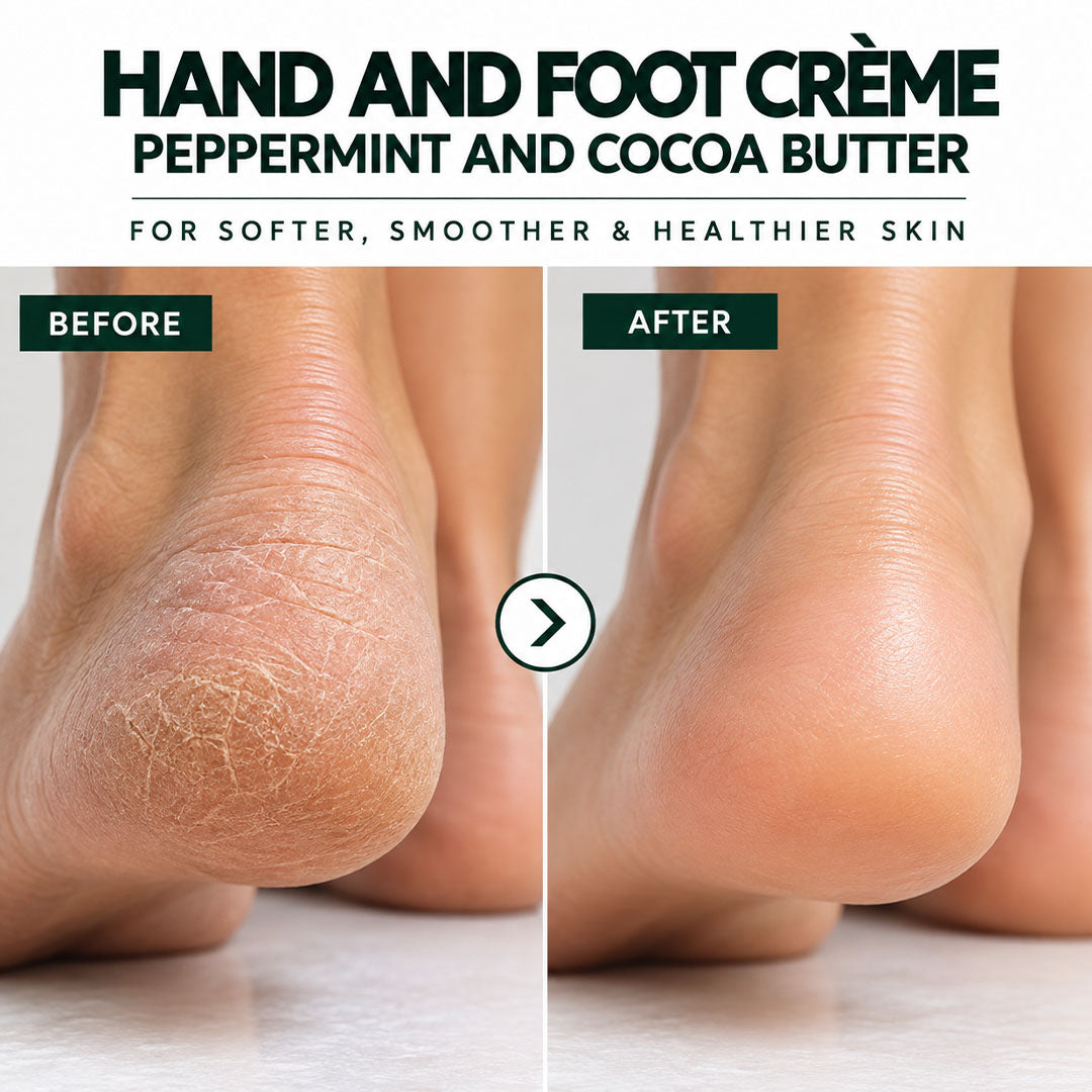 Hand and Foot Cream with Peppermint and Coco Butter - Wildflower Naturals