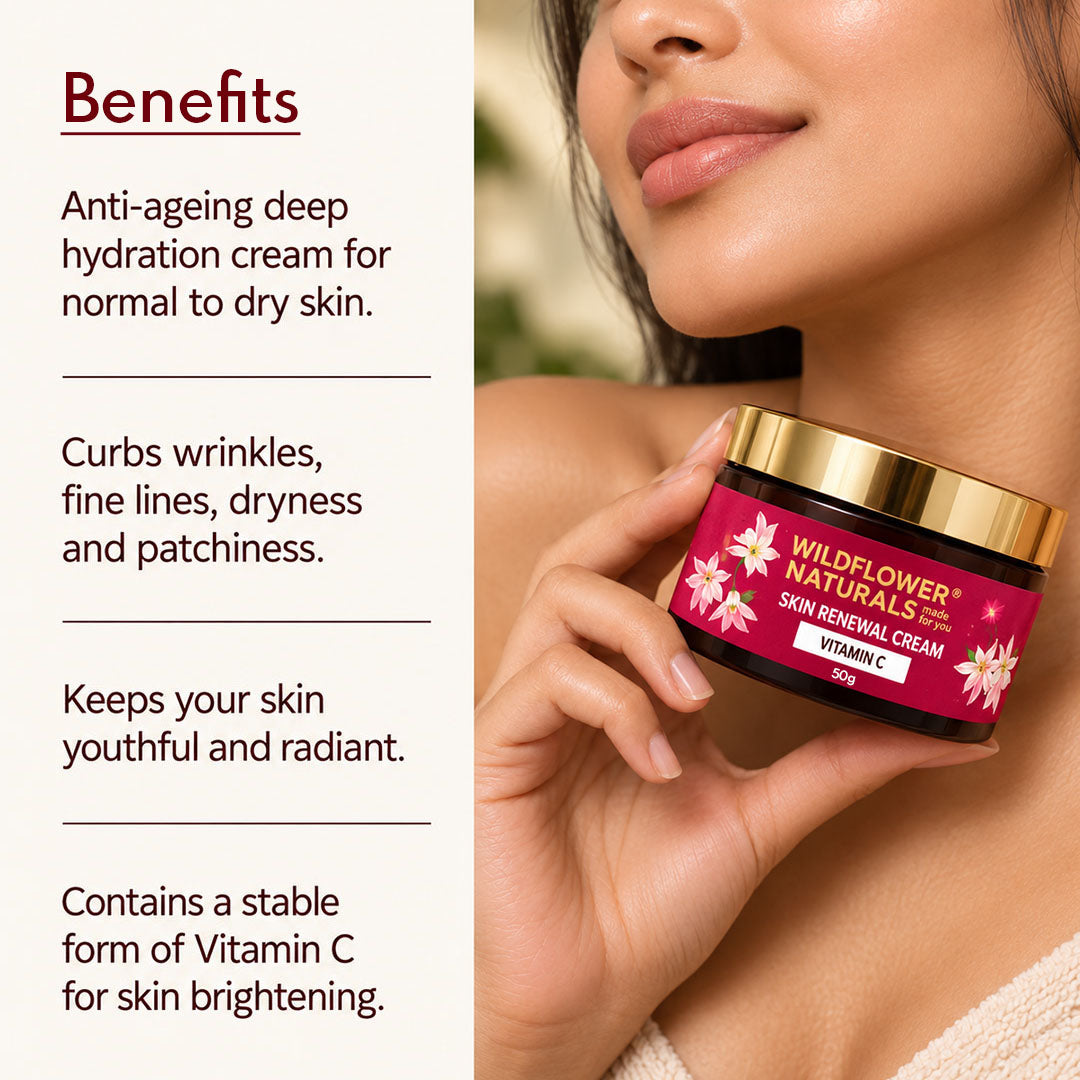 Skin Renewal Cream with Vitamin C - Wildflower Naturals
