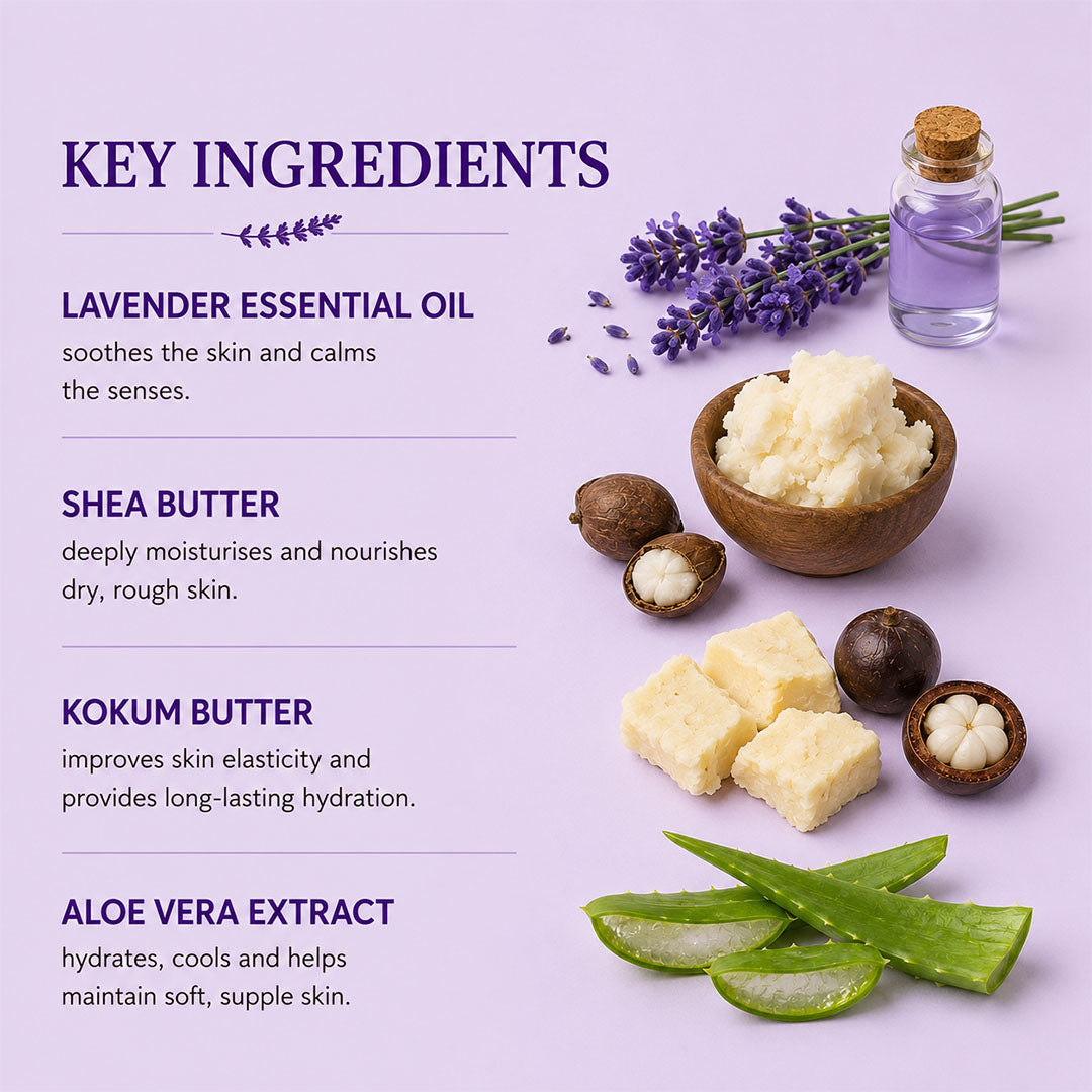 Body Cream with Lavender and Shea Butter - Wildflower Naturals
