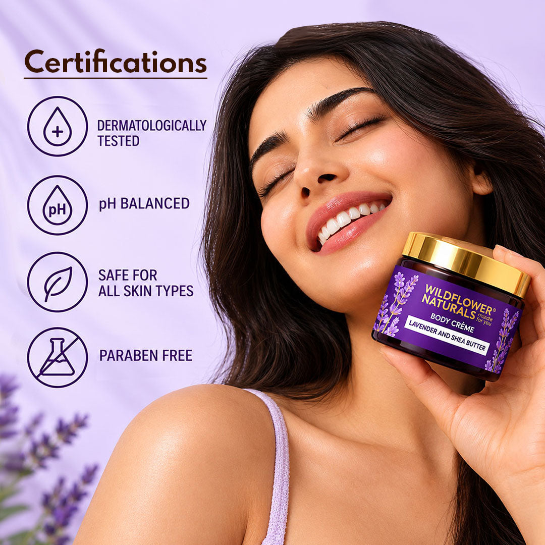 Body Cream with Lavender and Shea Butter - Wildflower Naturals
