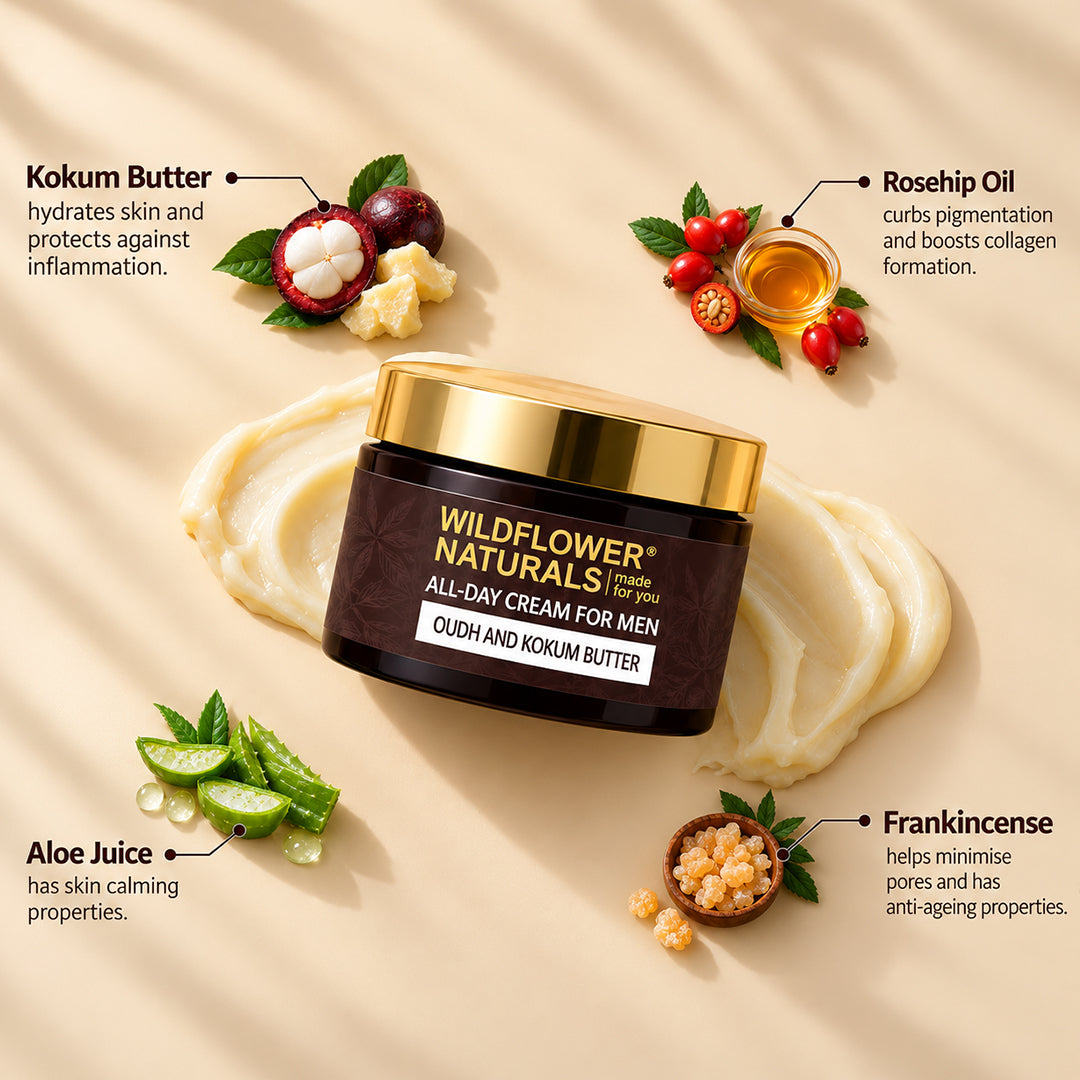 All-Day Cream for Men with Oudh and Kokum Butter