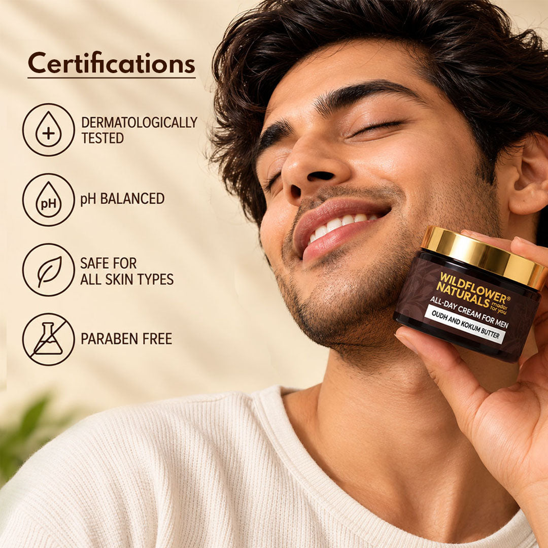 All-Day Cream for Men with Oudh and Kokum Butter
