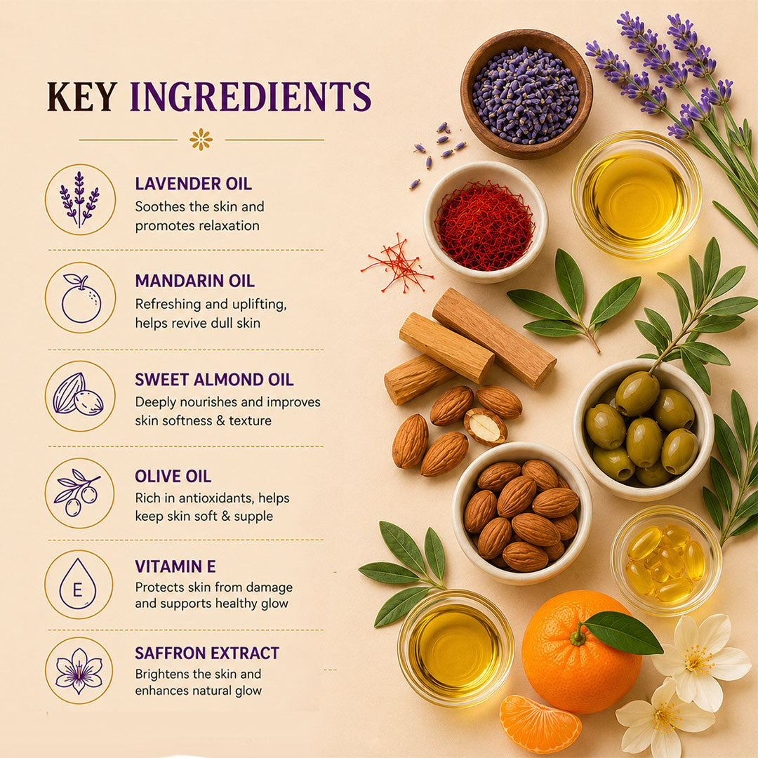 After Shower Oil with Lavender and Mandarin