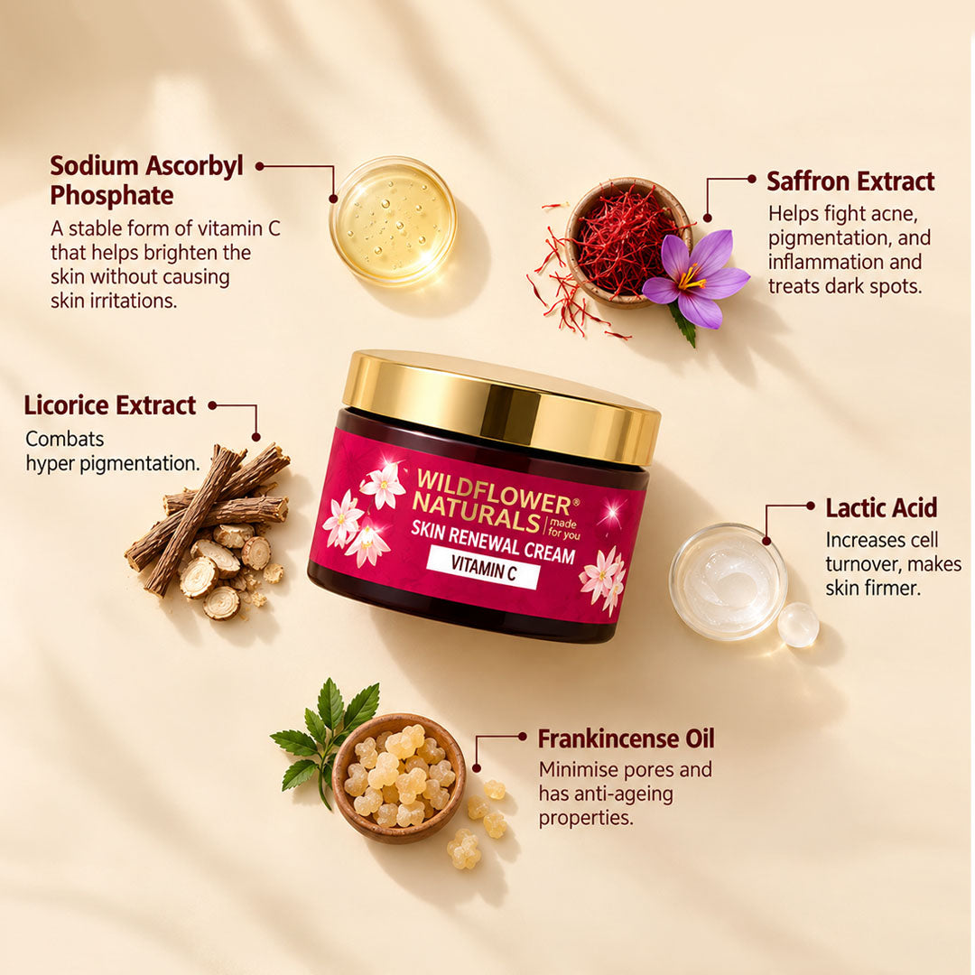 Skin Renewal Cream with Vitamin C - Wildflower Naturals