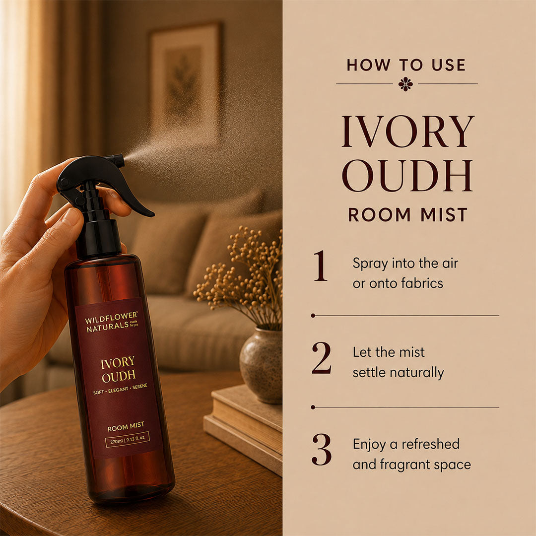 Wildflower Naturals Ivory Oudh Room Mist