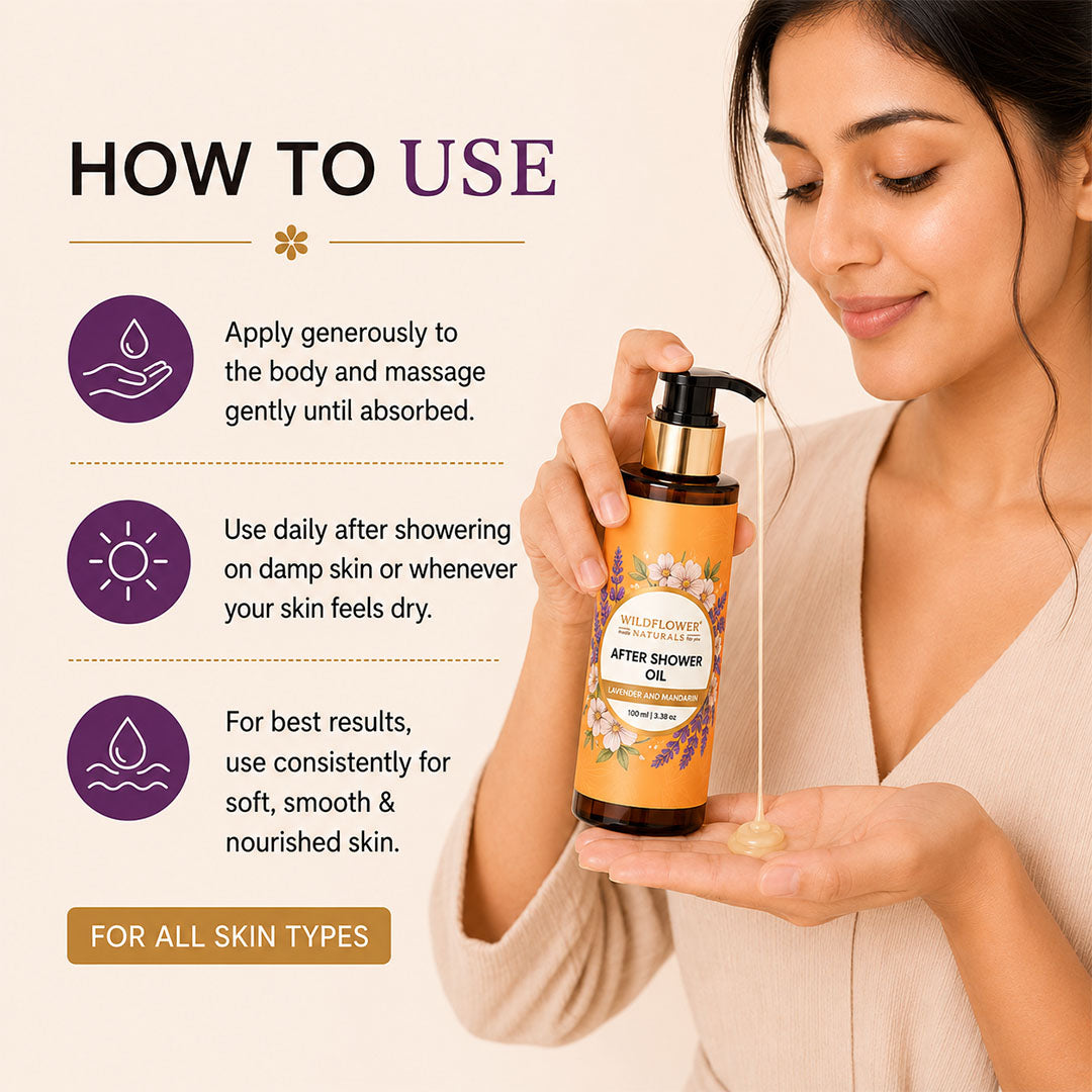 After Shower Oil with Lavender and Mandarin