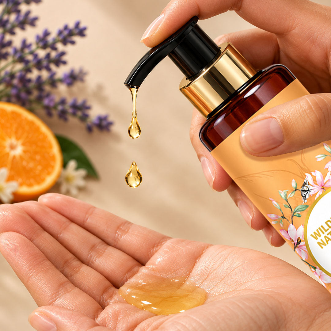 After Shower Oil with Lavender and Mandarin - Wildflower Naturals