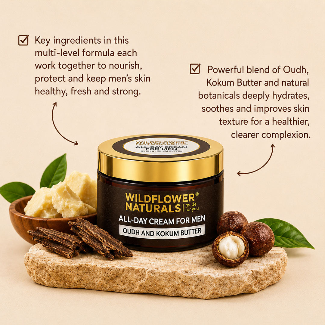All-Day Cream for Men with Oudh and Kokum Butter