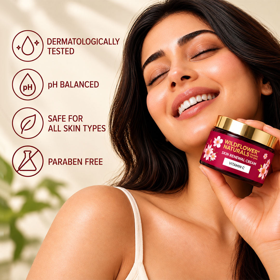 Skin Renewal Cream with Vitamin C - Wildflower Naturals
