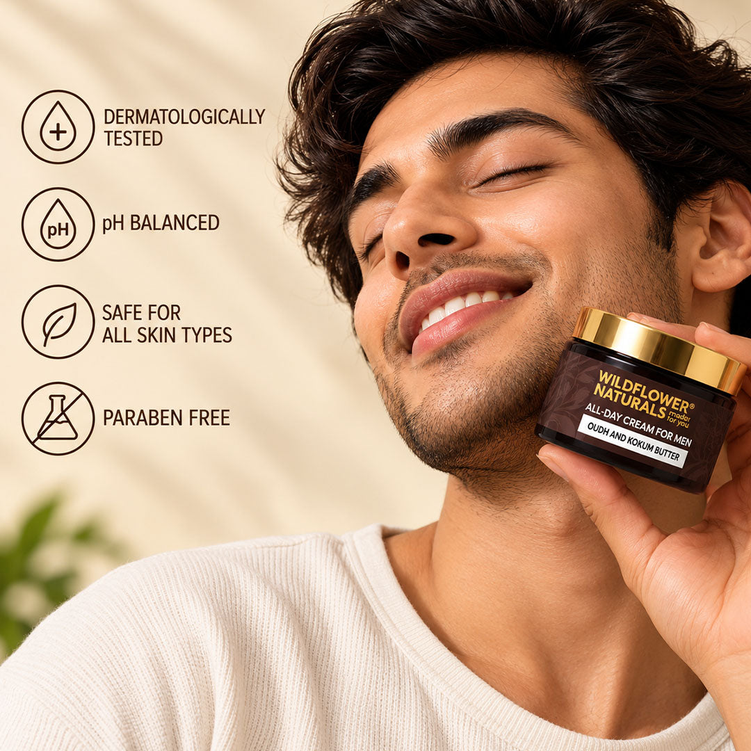 All-Day Cream for Men with Oudh and Kokum Butter