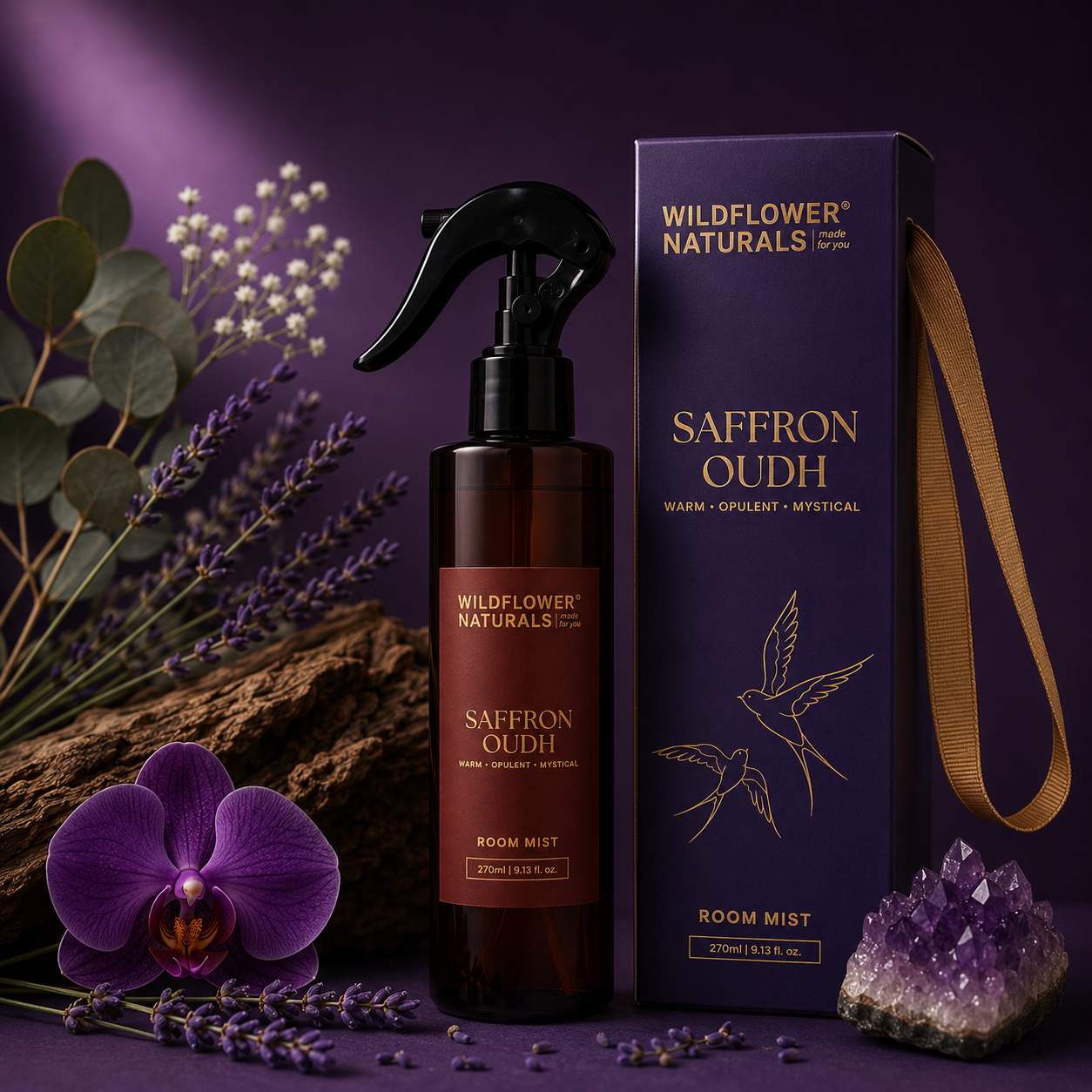 Wildflower Naturals Saffron Oudh Room Mist