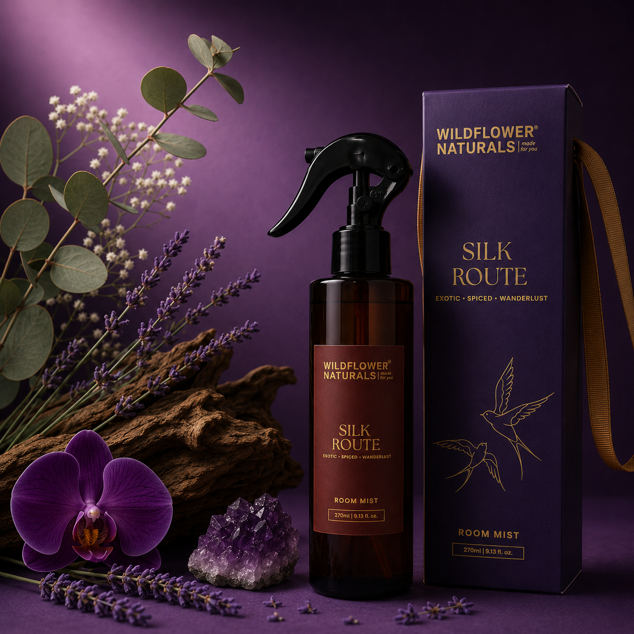 Wildflower Naturals Silk Route Room Mist